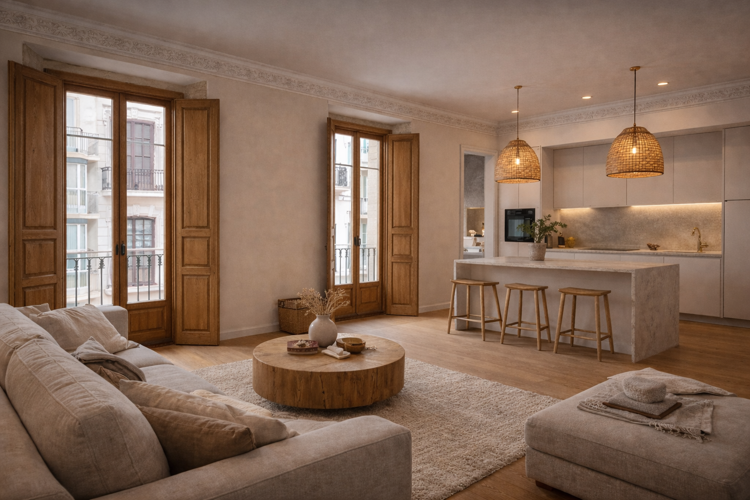proyectos de interiorismo en málaga con estilo mediterráneo contemporáneo y luz natural